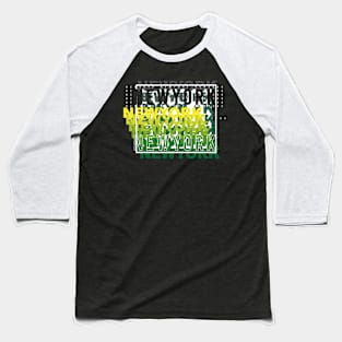 urban new york colourful typography Baseball T-Shirt